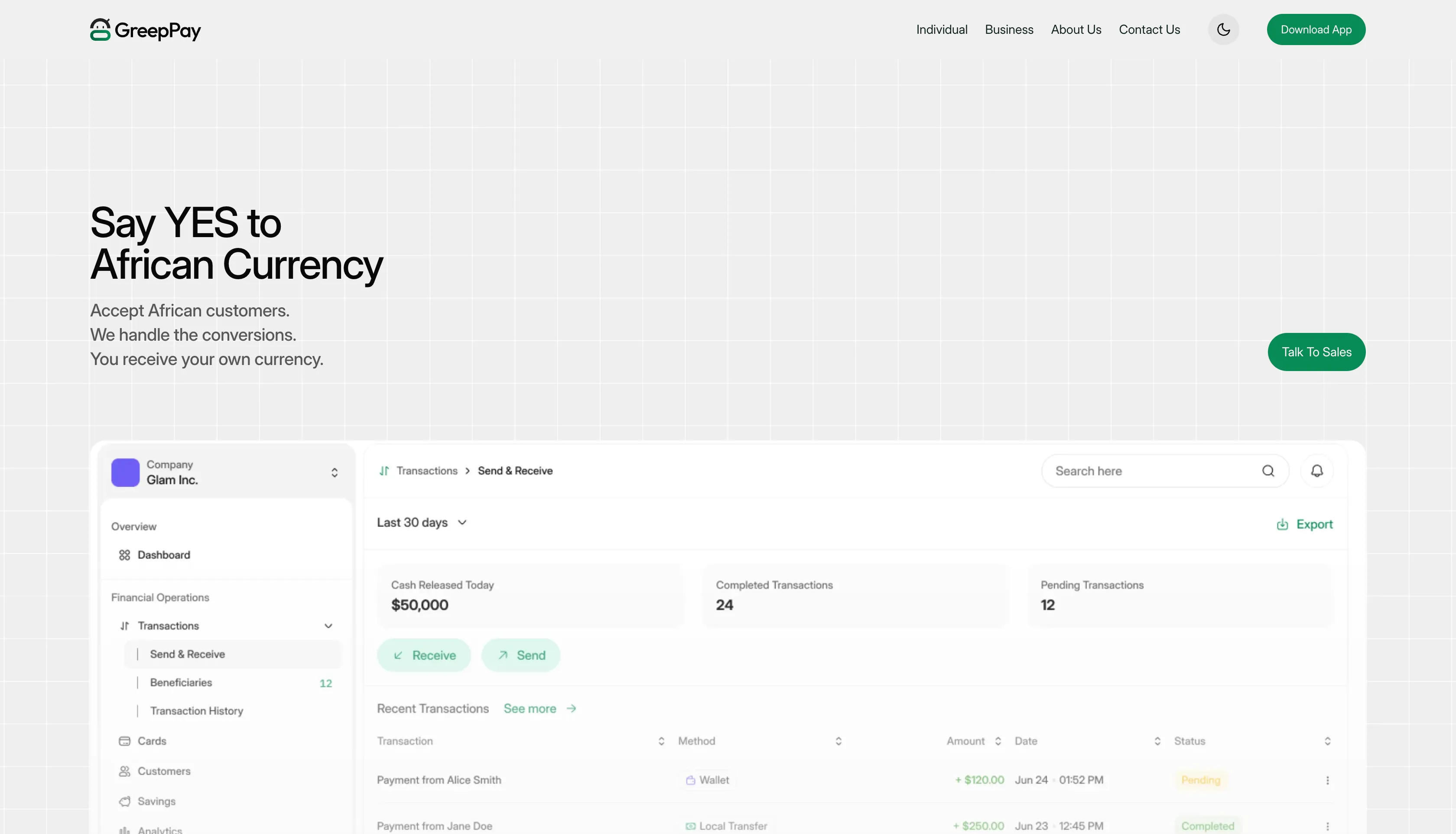 GreepPay Business - Global Payment Acceptance