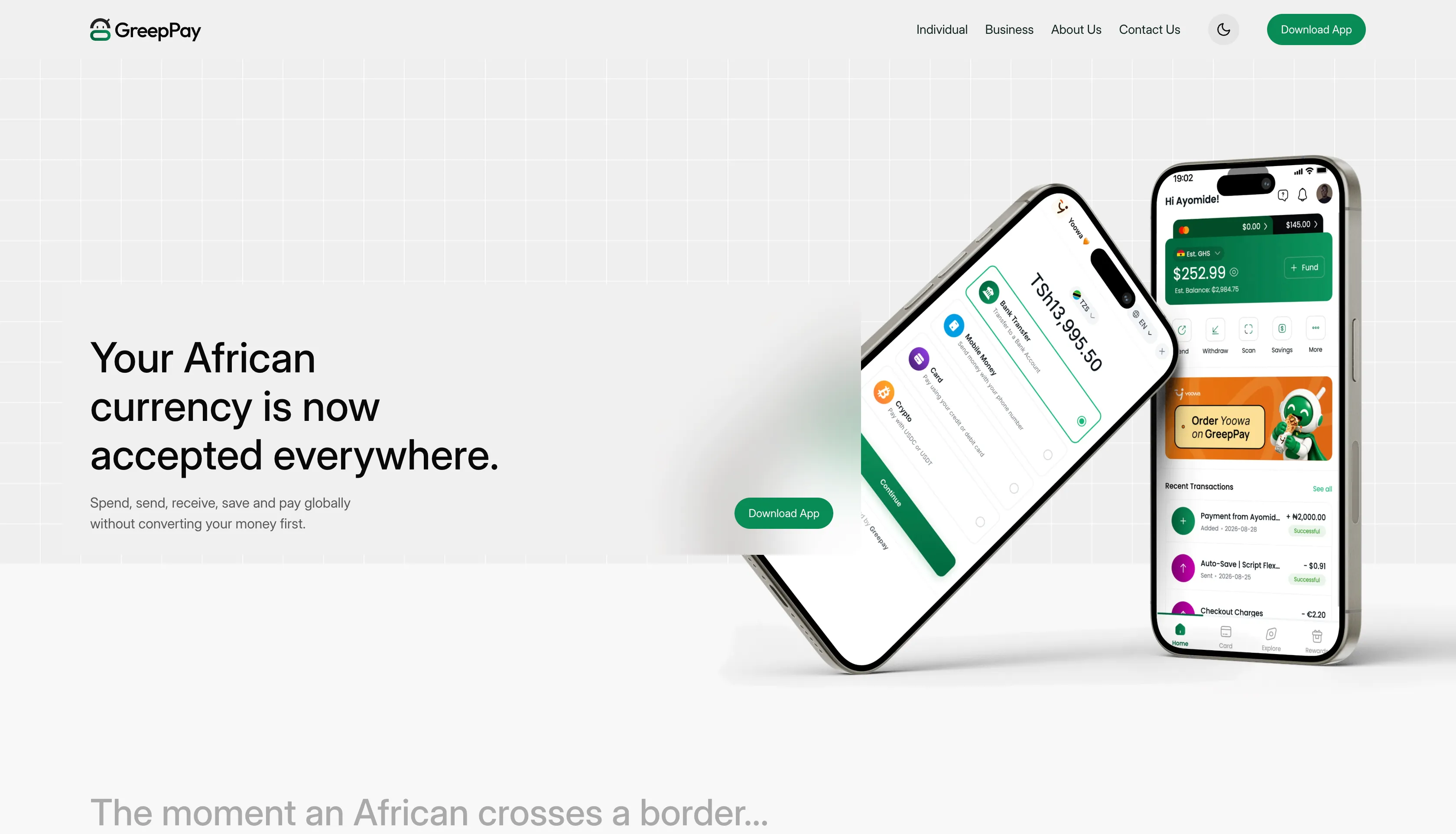 GreepPay - Spend African Currencies Globally